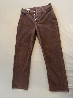 Women’s Brown Corduroy Pants - Classic Straight Fit